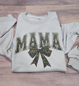 Camo MAMA Crewneck