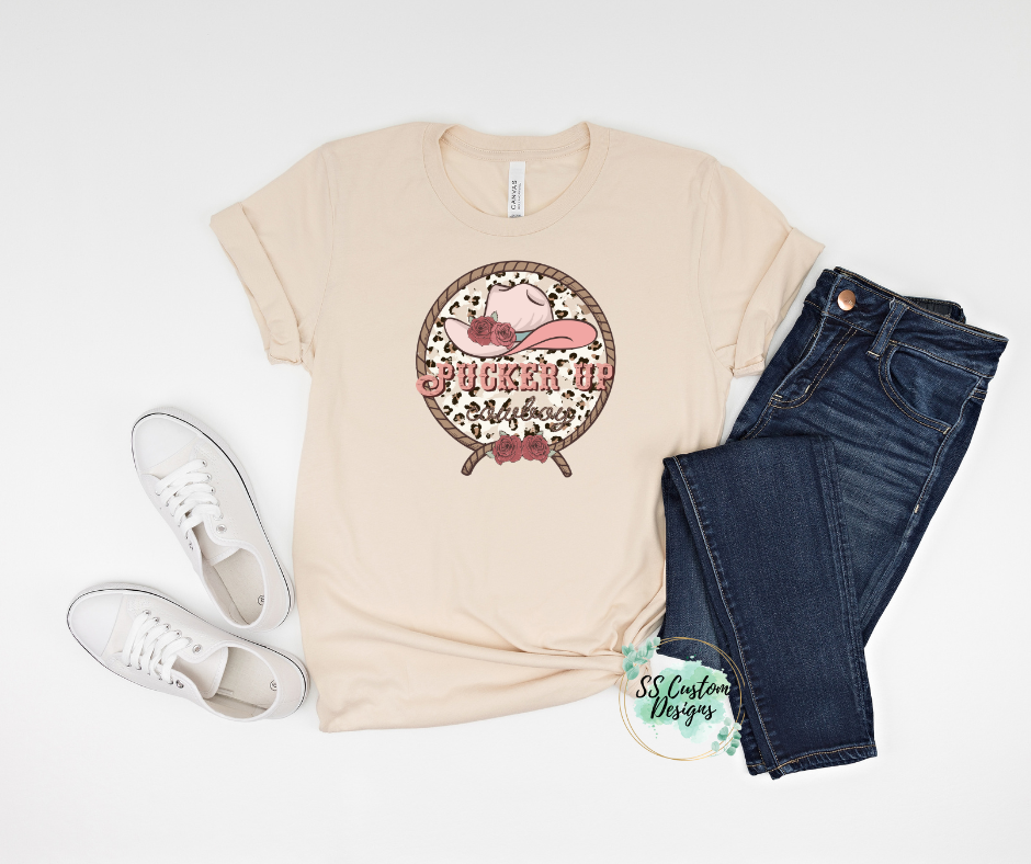 Pucker Up Cowboy Tee