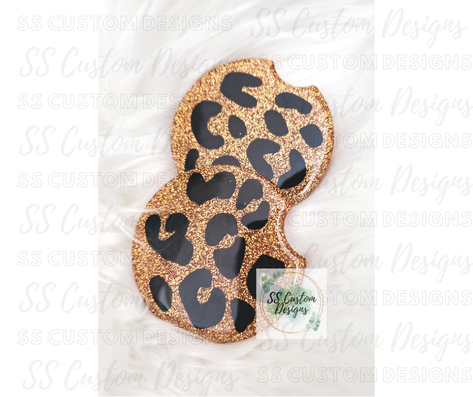 Cheetah Car Coaster Set