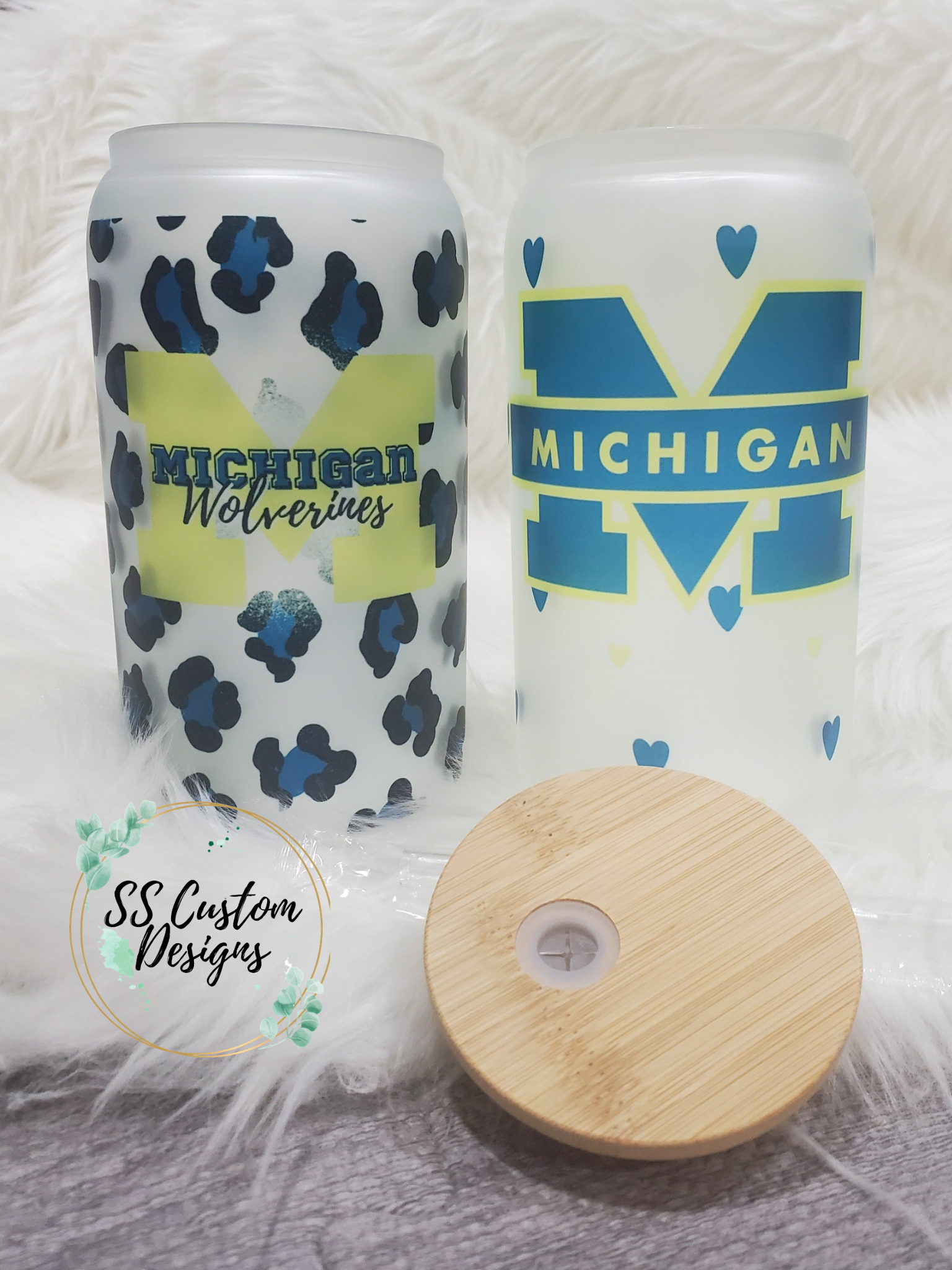 U of M Glass Can - 16oz