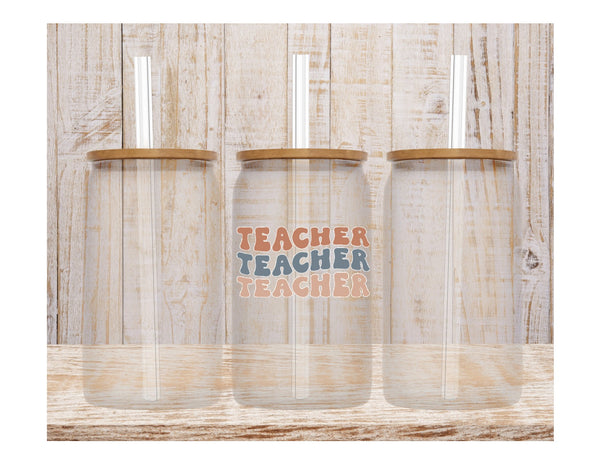 Teacher Glass Can - 16oz