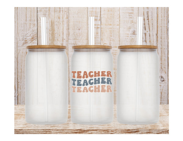 Teacher Glass Can - 16oz