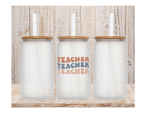 Teacher Glass Can - 16oz