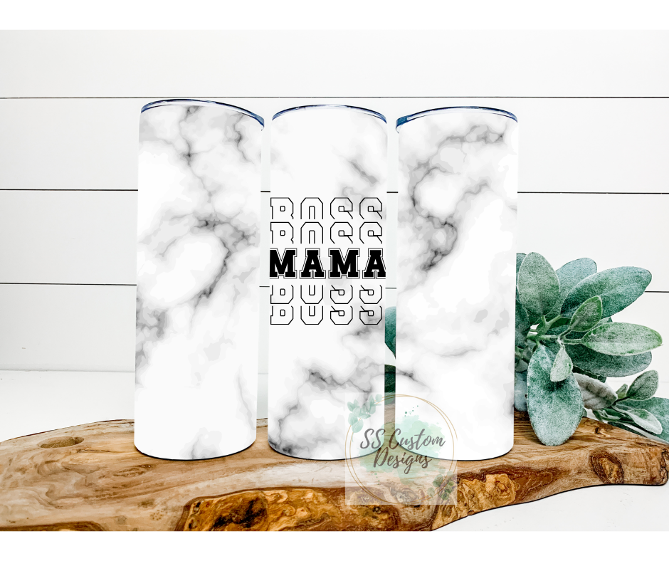 Boss Mama Tumbler - 20oz Skinny